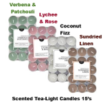Scented Tea-Light Candles - Box of 15's